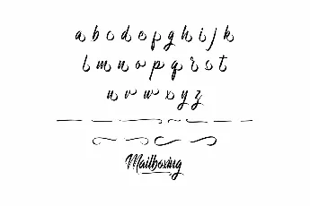 Mailboxing Demo font