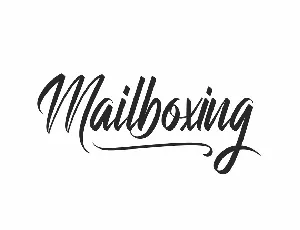 Mailboxing Demo font