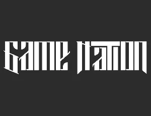 Game Nation Demo font