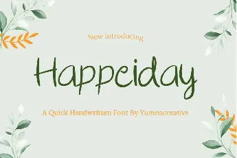 Happeiday font