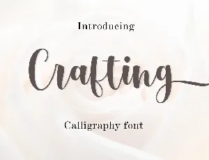 Crafting font