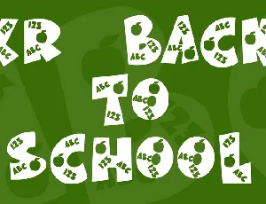 KR Back To School font