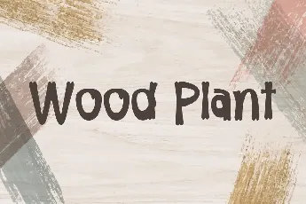 Wood Plant Demo font