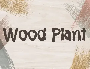 Wood Plant Demo font