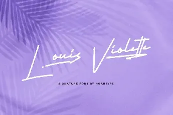 Louis Violette Handwritten font