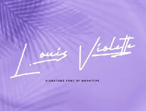 Louis Violette Handwritten font