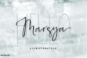 Marsya Script font