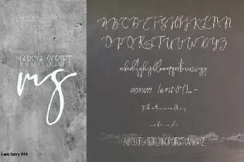 Marsya Script font