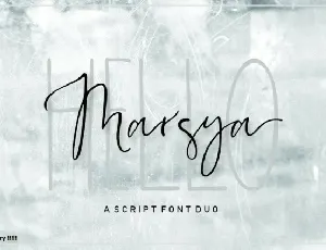 Marsya Script font