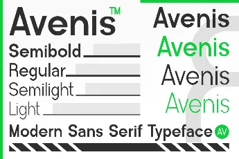 Avenis font