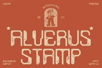 Alverus Stamp font