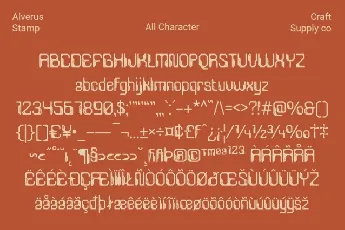 Alverus Stamp font