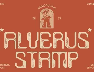 Alverus Stamp font