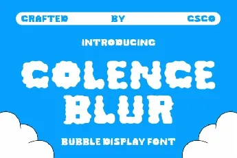 Colence Blur font