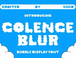 Colence Blur font