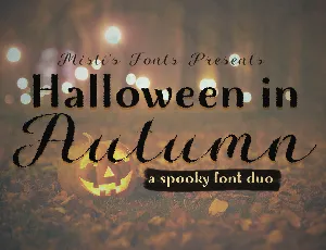 Halloween in Autumn font