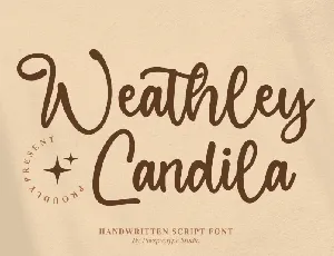 Weathley Candila font