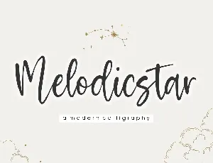 Melodicstar font