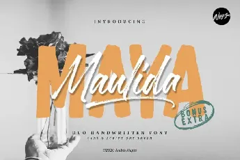 Maulida Maya Brush font