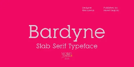 Bardyne Slab Serif font