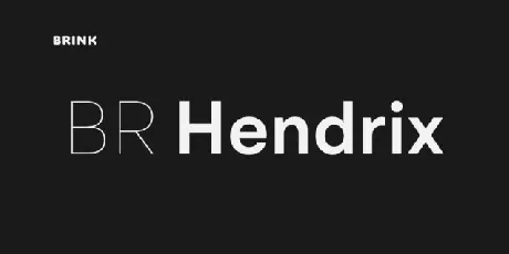 BR Hendrix Family font