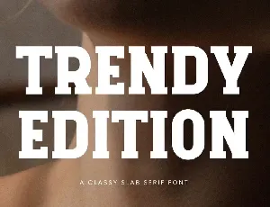 Trendy Edition font