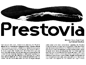 Prestovia font