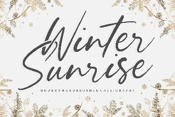 Winter Sunrise font