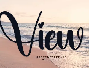 View Script font