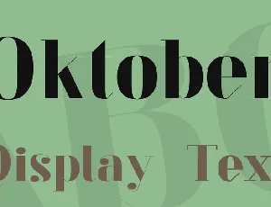 Oktober font