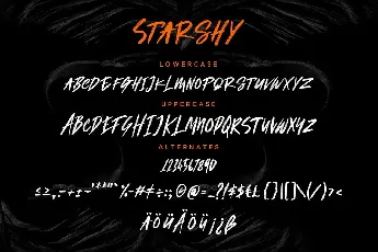 Starshy font