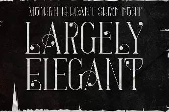 Largely Elegant font