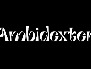 Ambidexter font