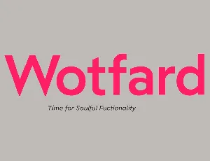 Wotfard font