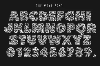 The Wave – Display font