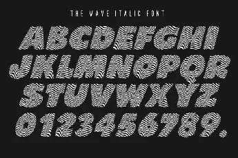 The Wave – Display font