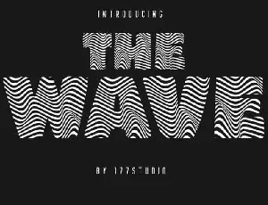 The Wave – Display font