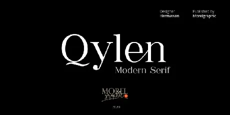 Qylen Serif font