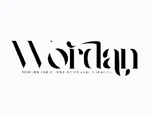 Wordan font