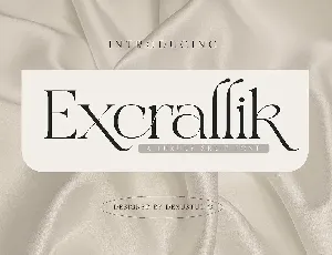 Excrallik font