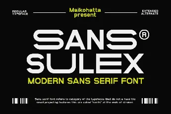 SANS SULEX font