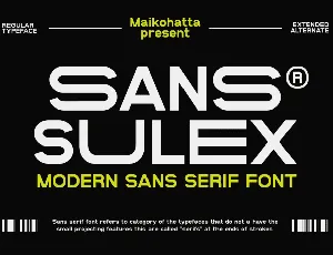 SANS SULEX font