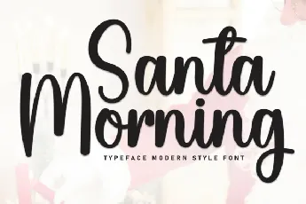 Santa Morning Script font