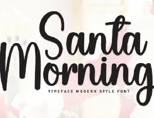 Santa Morning Script font