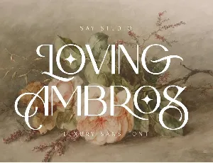 Loving Ambros font