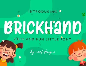 Brickhand font