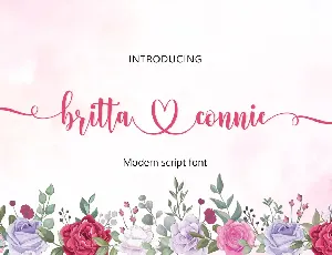 Britta Connie font