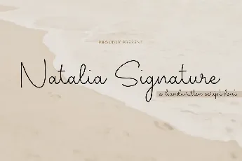 Natalia Signature font