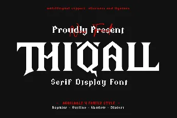 THIQALL Trial font