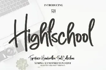 Hightschool Script font